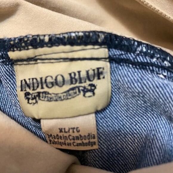 Indigo Blue Maternity Bootcut 5 pocket jeans, size XLarge - Picture 3 of 3